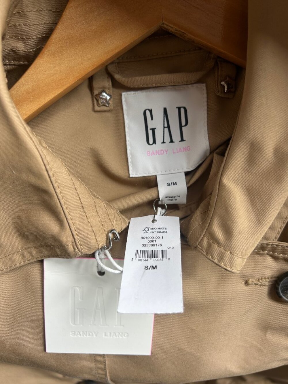 Gap × Sandy Liang Bow-Back Trench Coat - Picture 10 of 10